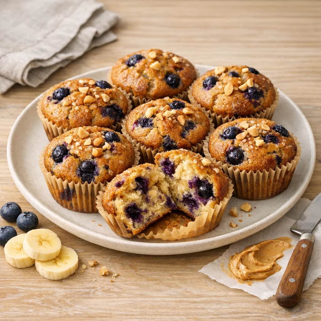 Banana Blueberry Muffins