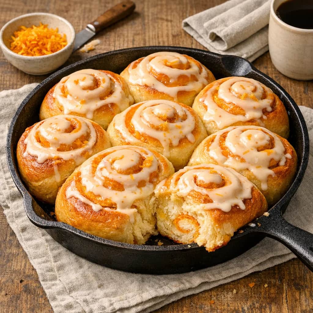 Sunrise Swirl Orange Rolls